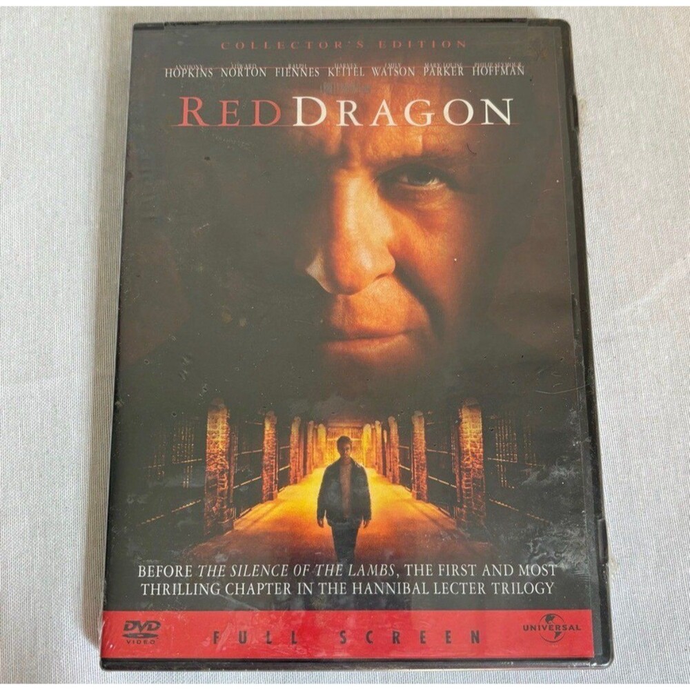 Red Dragon DVD 2002 Full Screen Collectors Edition New Sealed Anthony Hopkins